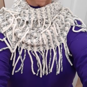 Original Soft and Warm Winter Tube Infinity Scarf With Fringes